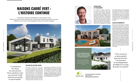 Maisons Carré Vert : l'Histoire continue...