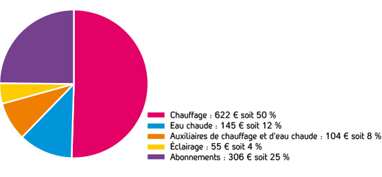 Graphique repartition des couts