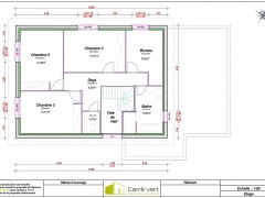 Plan 3 etage constructeur maisons nord 190 250