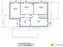 Plan 4 etage constructeur maisons nord 250 300